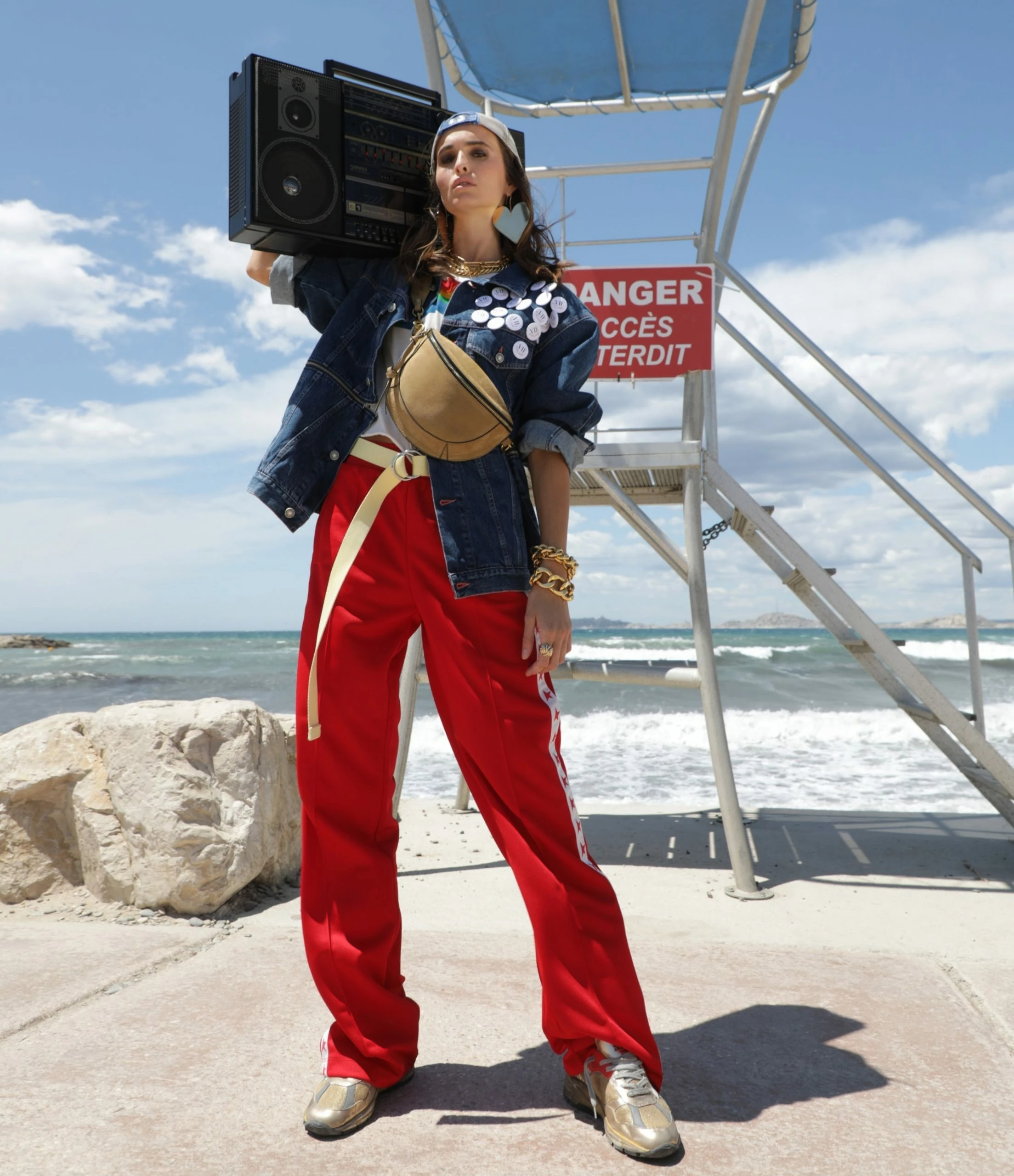 Golden Goose Jogging Dorotea Étoile Rouge – Image 3