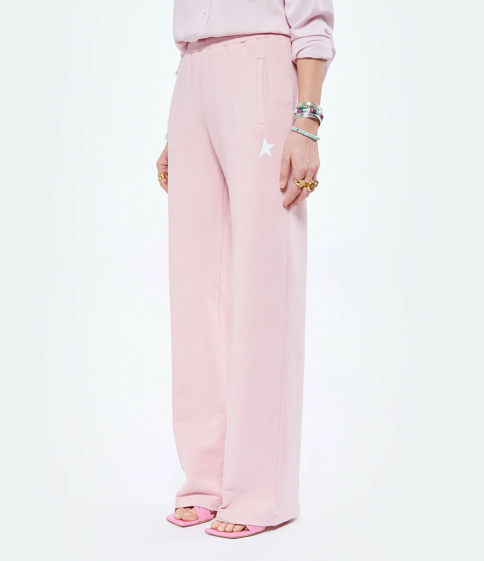 Golden Goose Jogging Dorotea Étoile Coton Rose – Image 4