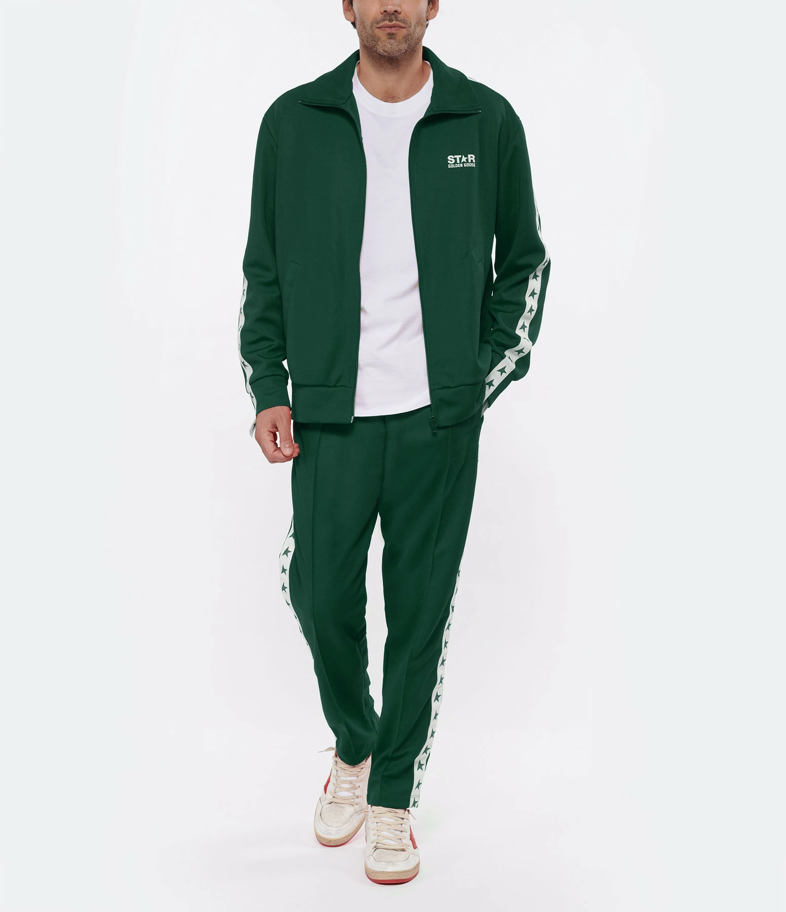Golden Goose Jogging Homme Star Vert Blanc – Image 3