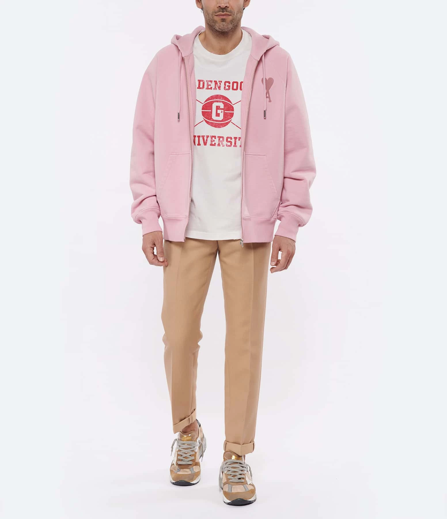 Golden Goose Pantalon Chino Golden Homme Coton Beige – Image 3