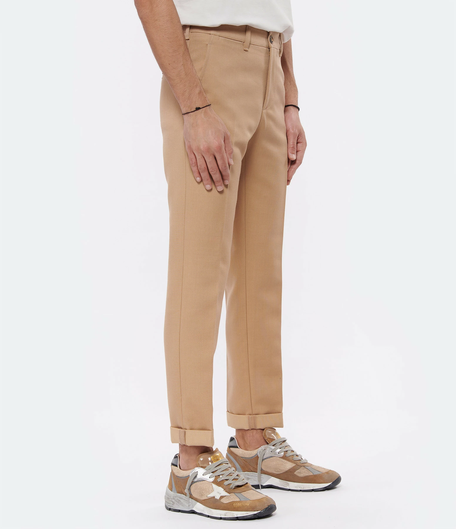 Golden Goose Pantalon Chino Golden Homme Coton Beige – Image 4