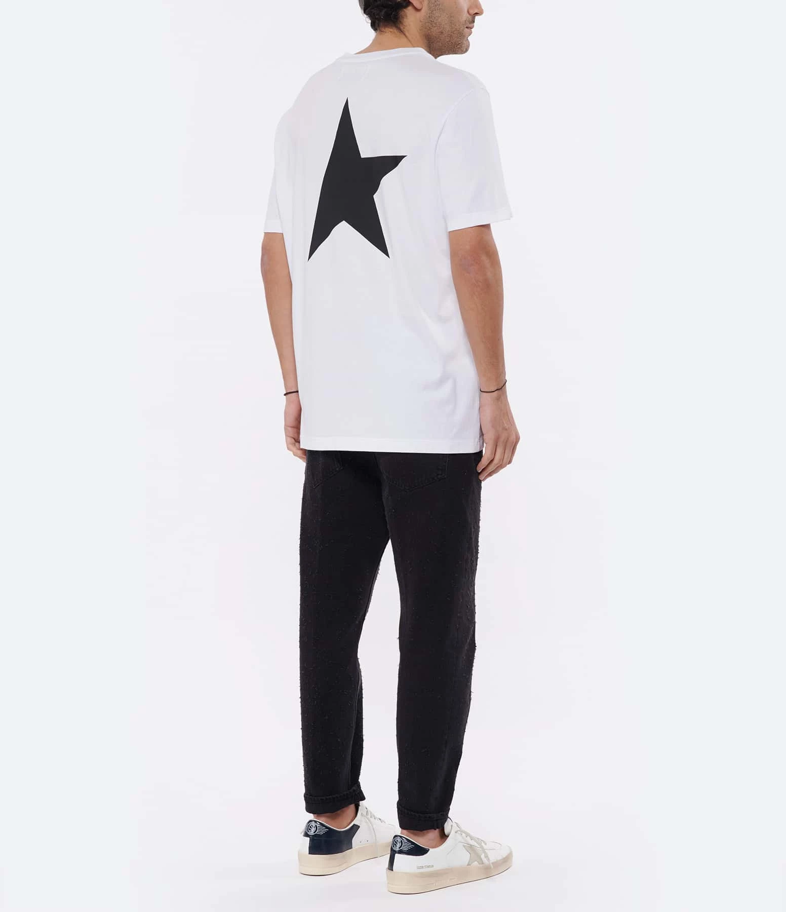Golden Goose Tee-shirt Big Star Homme Coton Blanc – Image 6