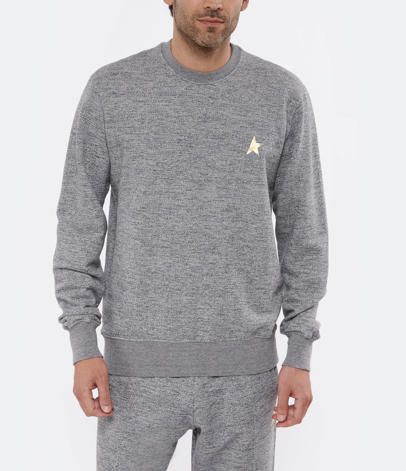Golden Goose Sweatshirt Homme Archibald Étoile Coton Gris 5 Golden Goose Sweatshirt Homme Archibald Étoile Coton Gris – Image 3