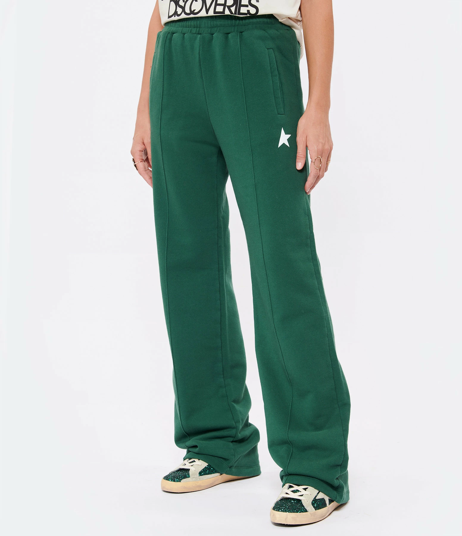 Golden Goose Jogging Dorotea Small Star Vert Blanc – Image 4