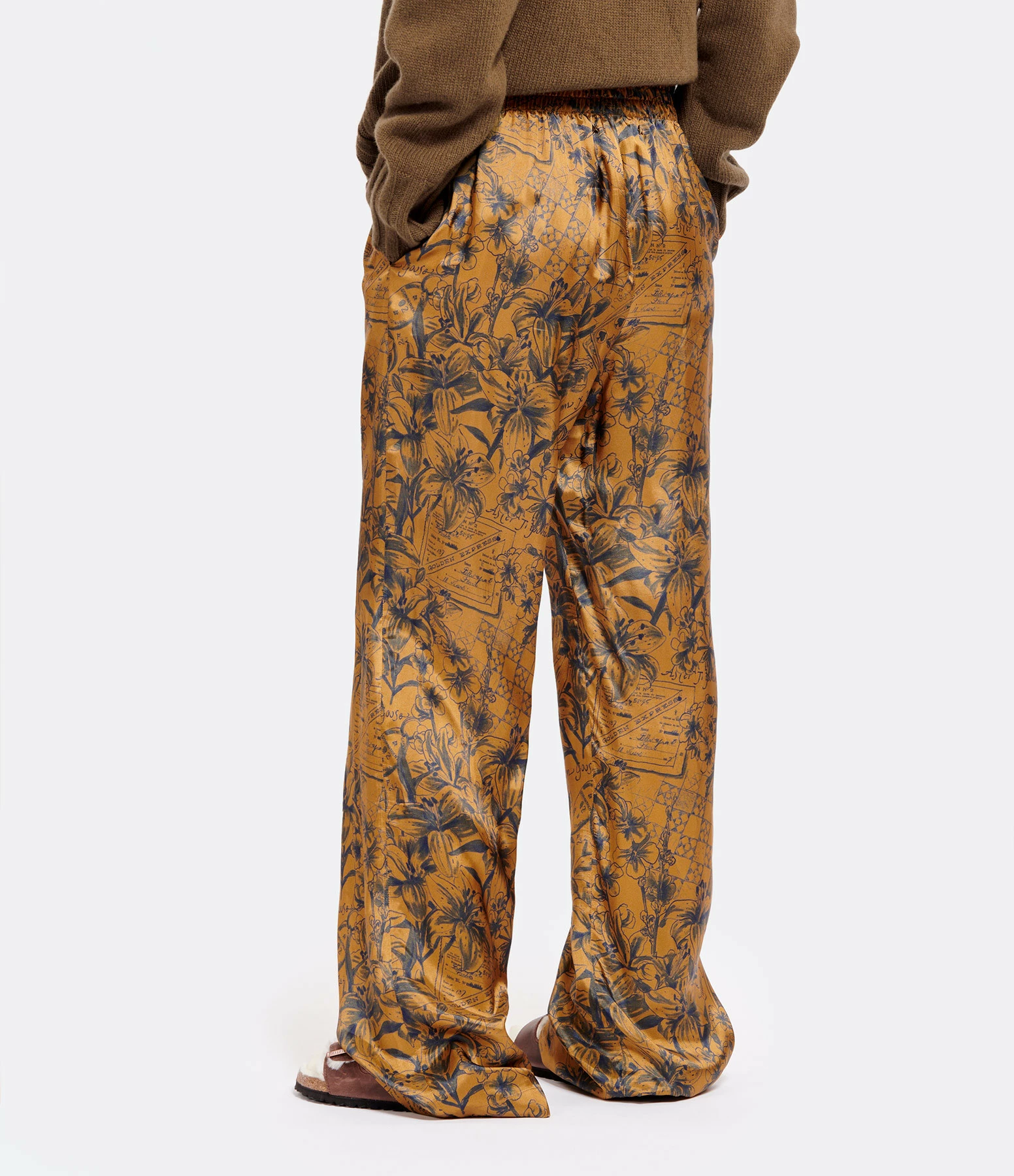Golden Goose Pantalon Journey Marron Bleu – Image 6