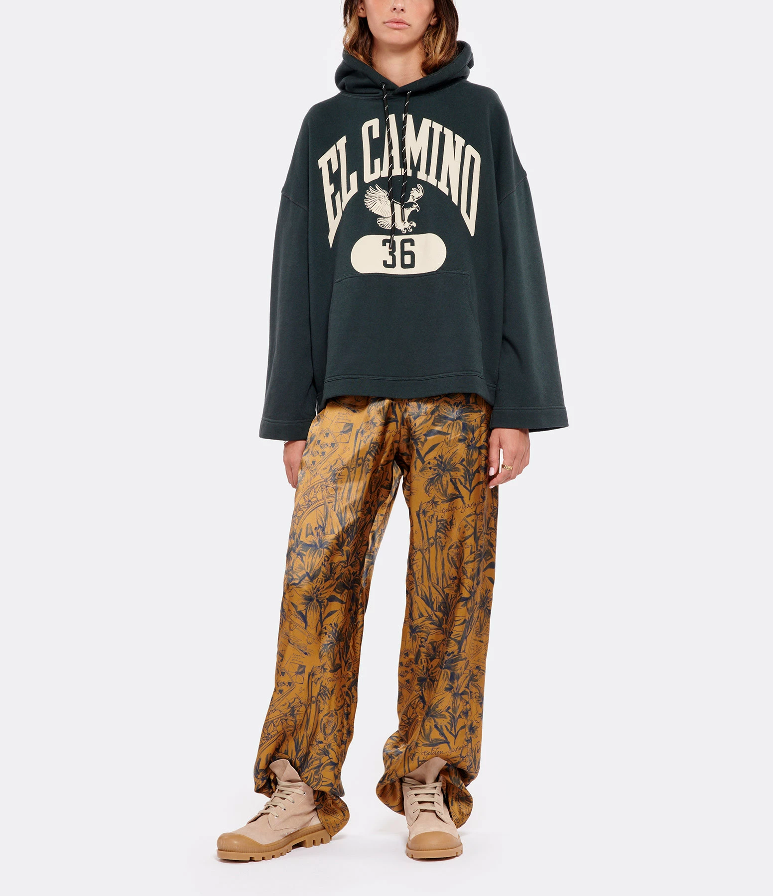 Golden Goose Pantalon Journey Marron Bleu – Image 7