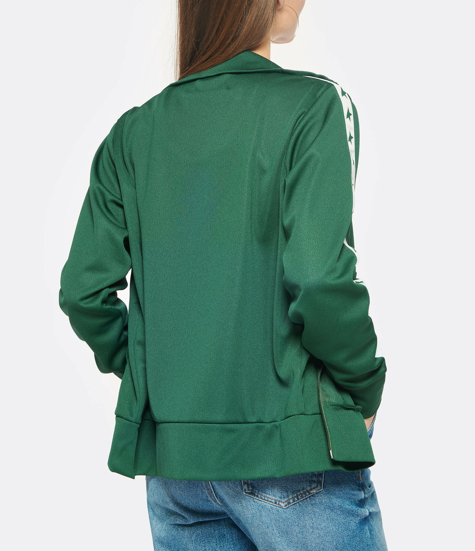 Golden Goose Veste Star Denise Étoiles Vert Blanc – Image 4