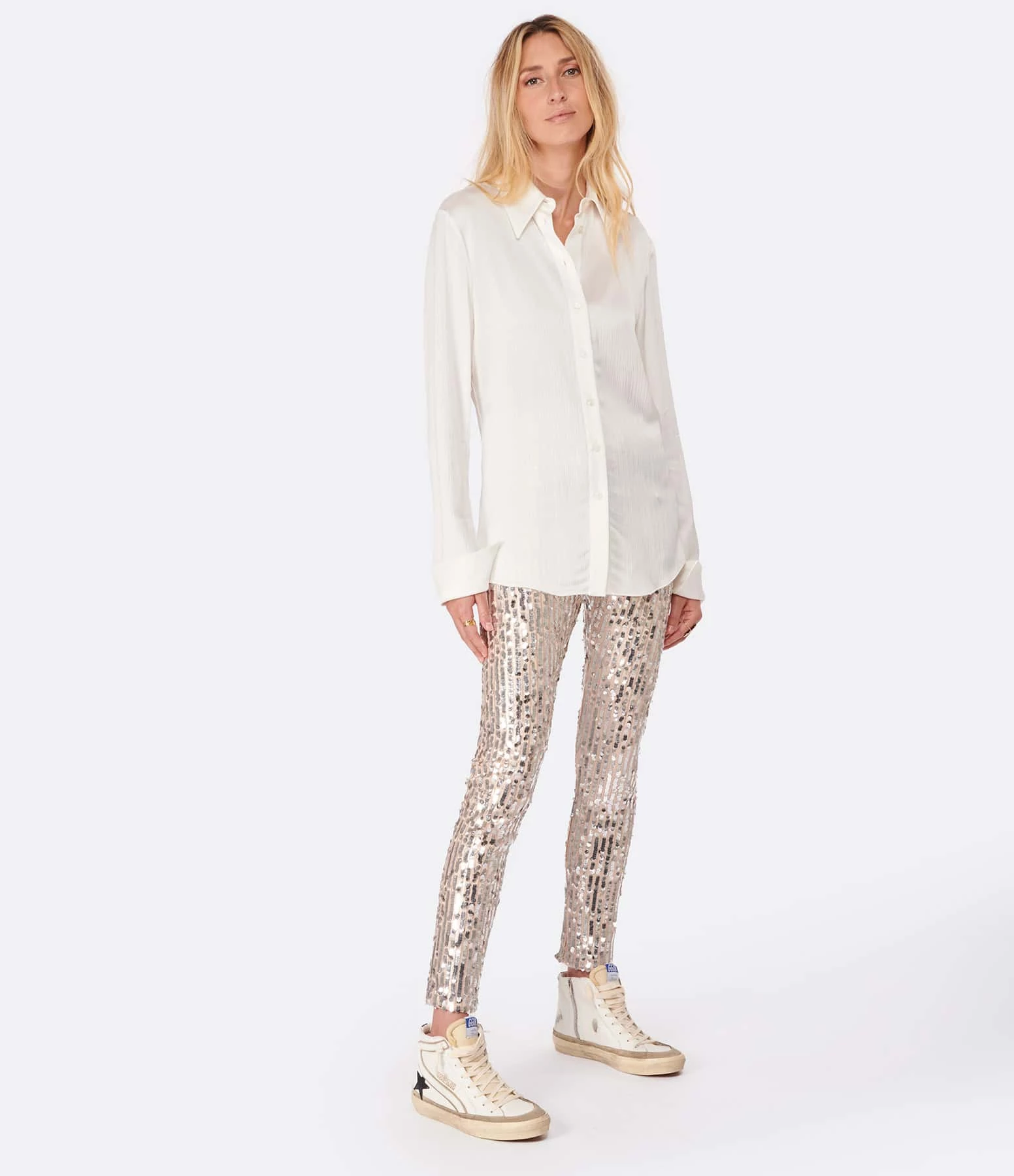 Golden Goose Chemise Journey Écru – Image 4