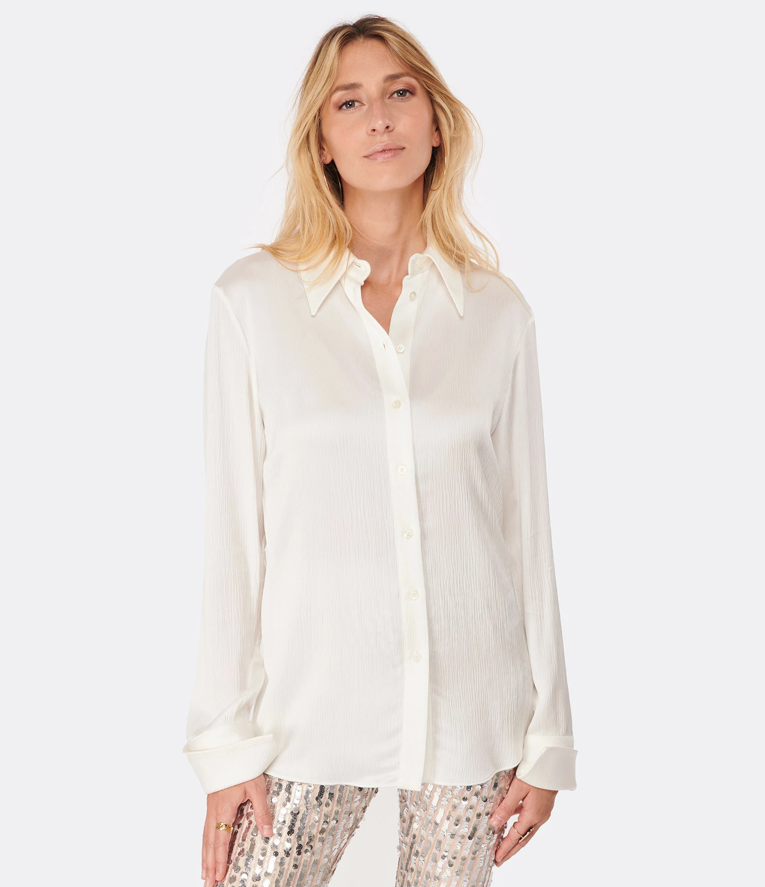 Golden Goose Chemise Journey Écru – Image 3