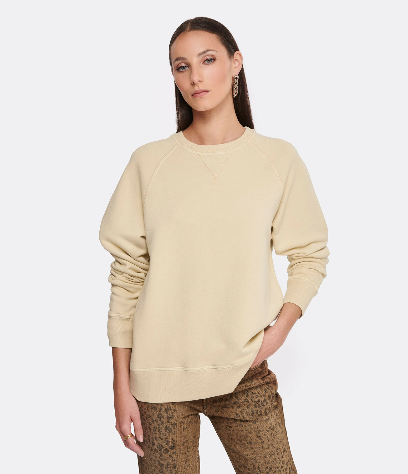 Golden Goose Sweatshirt Journey Coton Beige 5 Golden Goose Sweatshirt Journey Coton Beige – Image 3