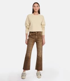 Golden Goose Sweatshirt Journey Coton Beige 11 Golden Goose Sweatshirt Journey Coton Beige -Boutique de vente ZIMMERMANN golde look20221125 230