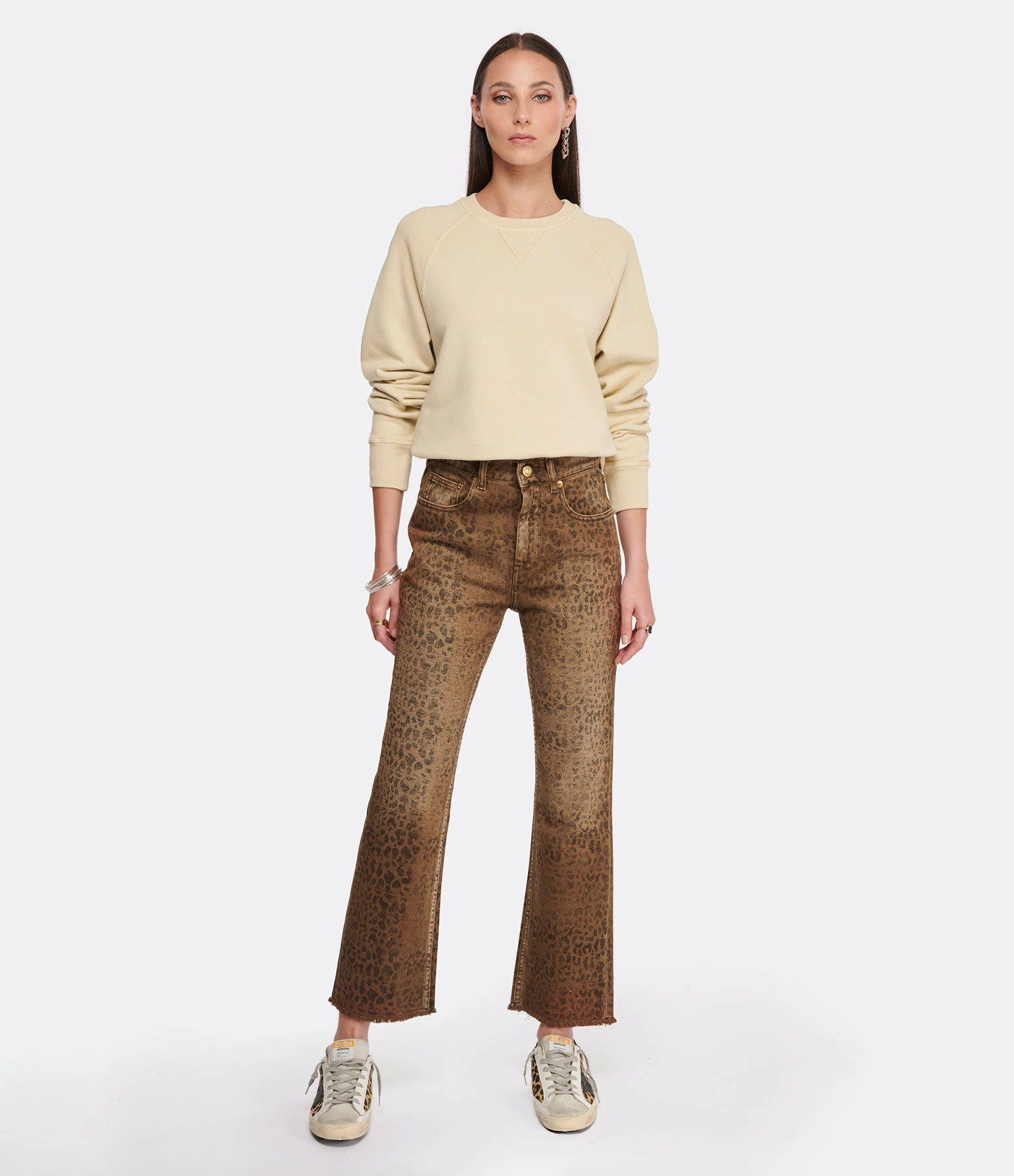 Golden Goose Sweatshirt Journey Coton Beige 6 Golden Goose Sweatshirt Journey Coton Beige – Image 4