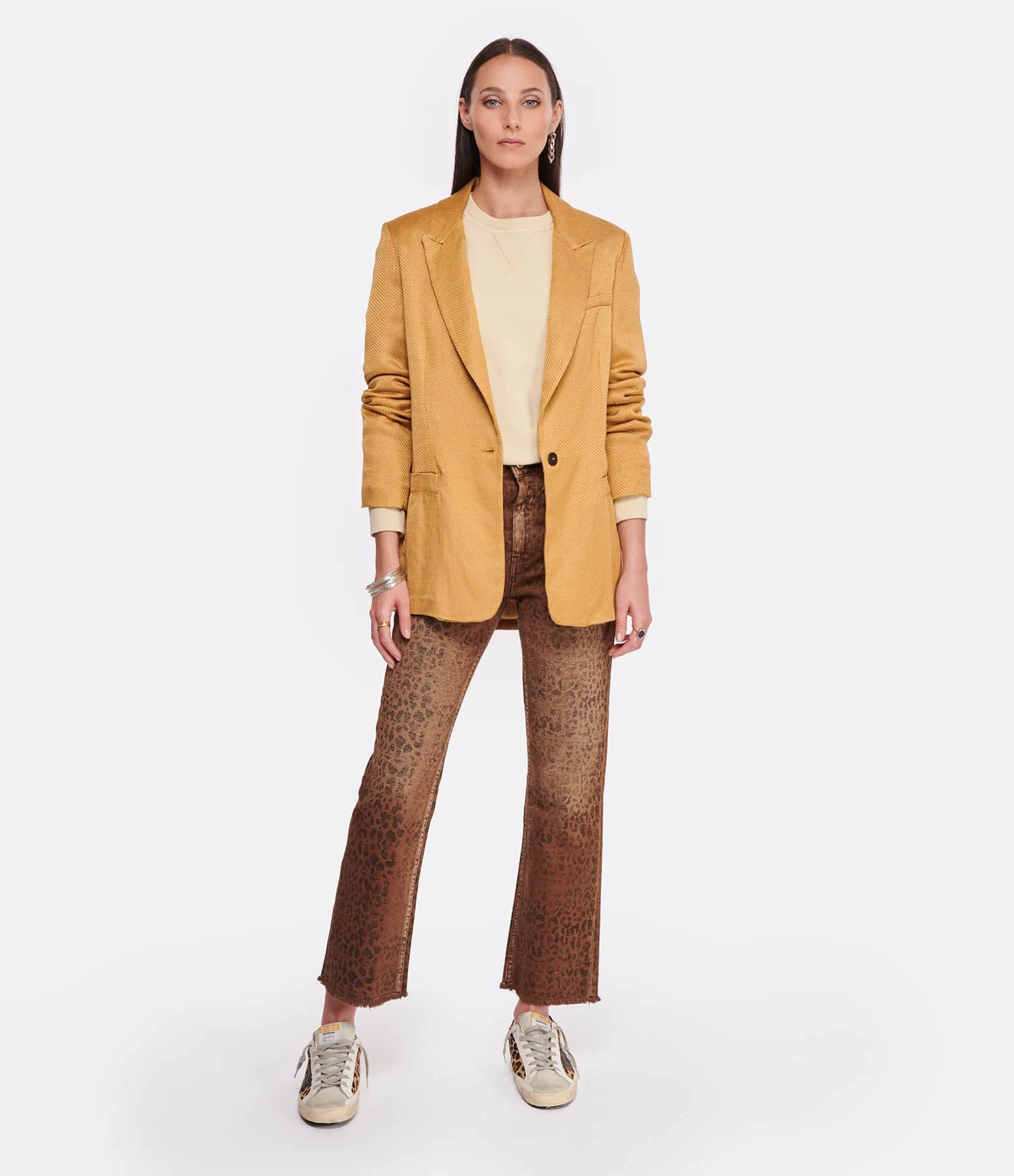 Golden Goose Sweatshirt Journey Coton Beige 8 Golden Goose Sweatshirt Journey Coton Beige – Image 6