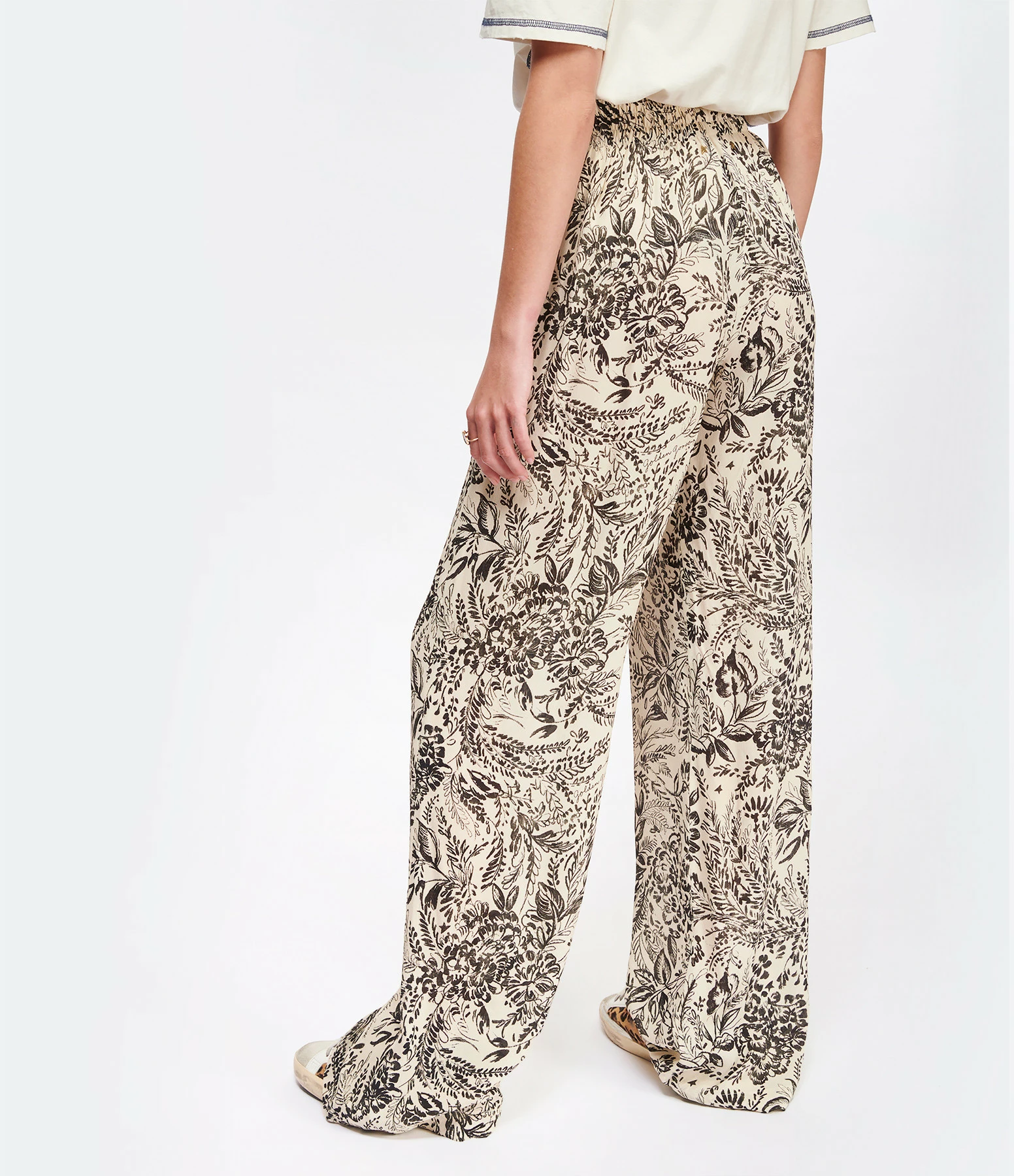 Golden Goose Pantalon Journey Imprimé Beige – Image 5