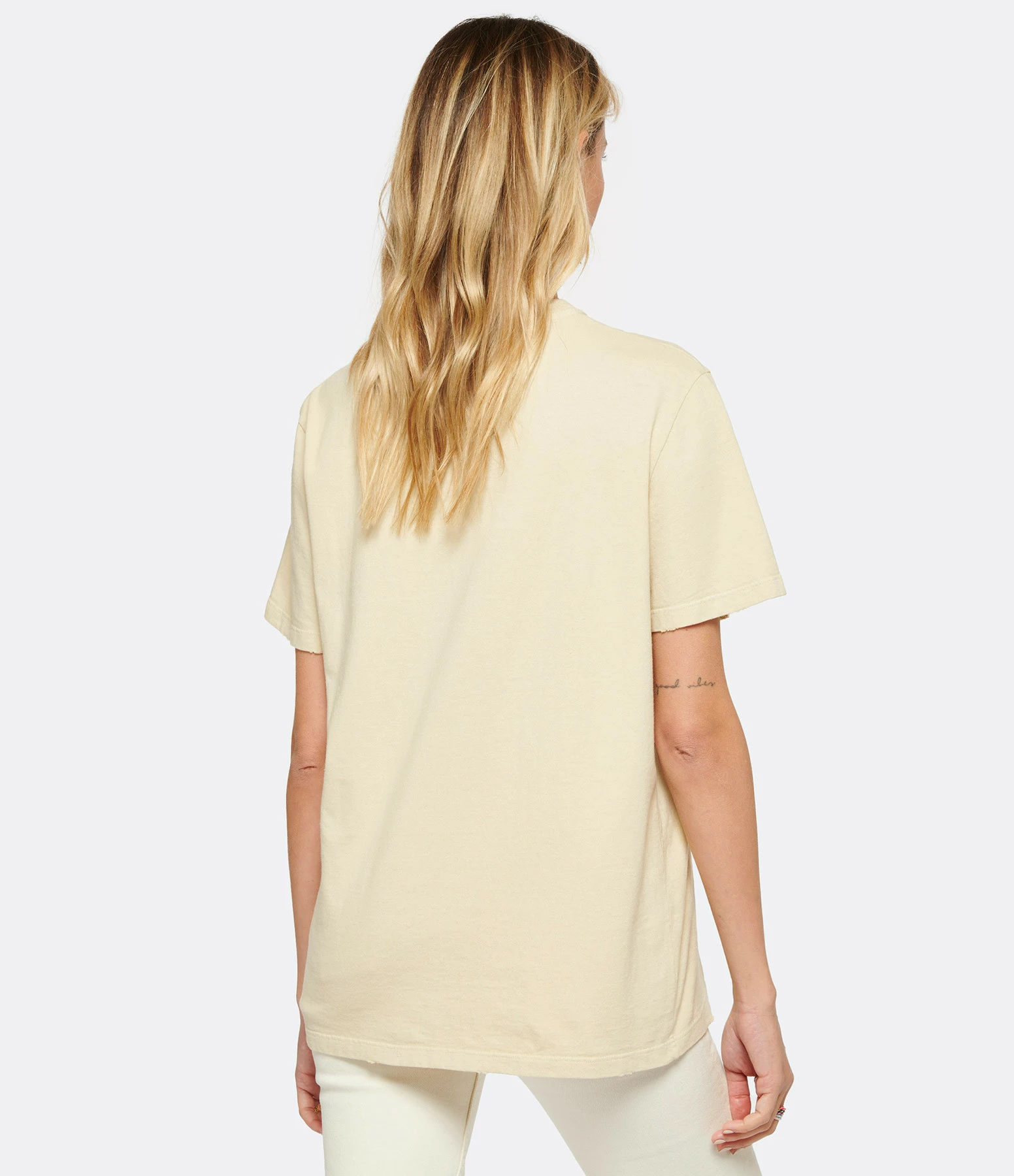 Golden Goose Tee-shirt Journey Coton Beige – Image 5