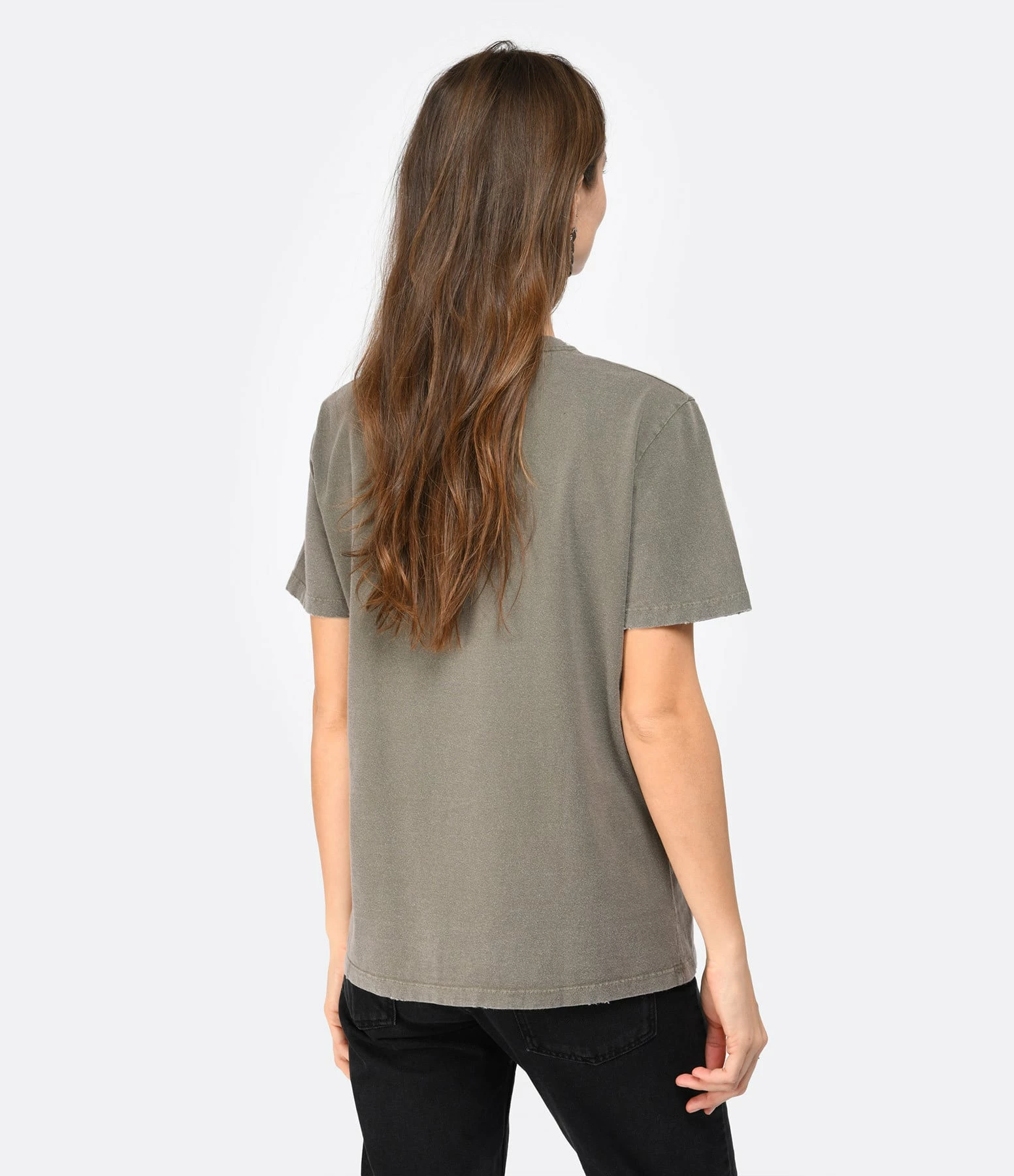 Golden Goose Tee-shirt Golden Coton Vert Olive – Image 4