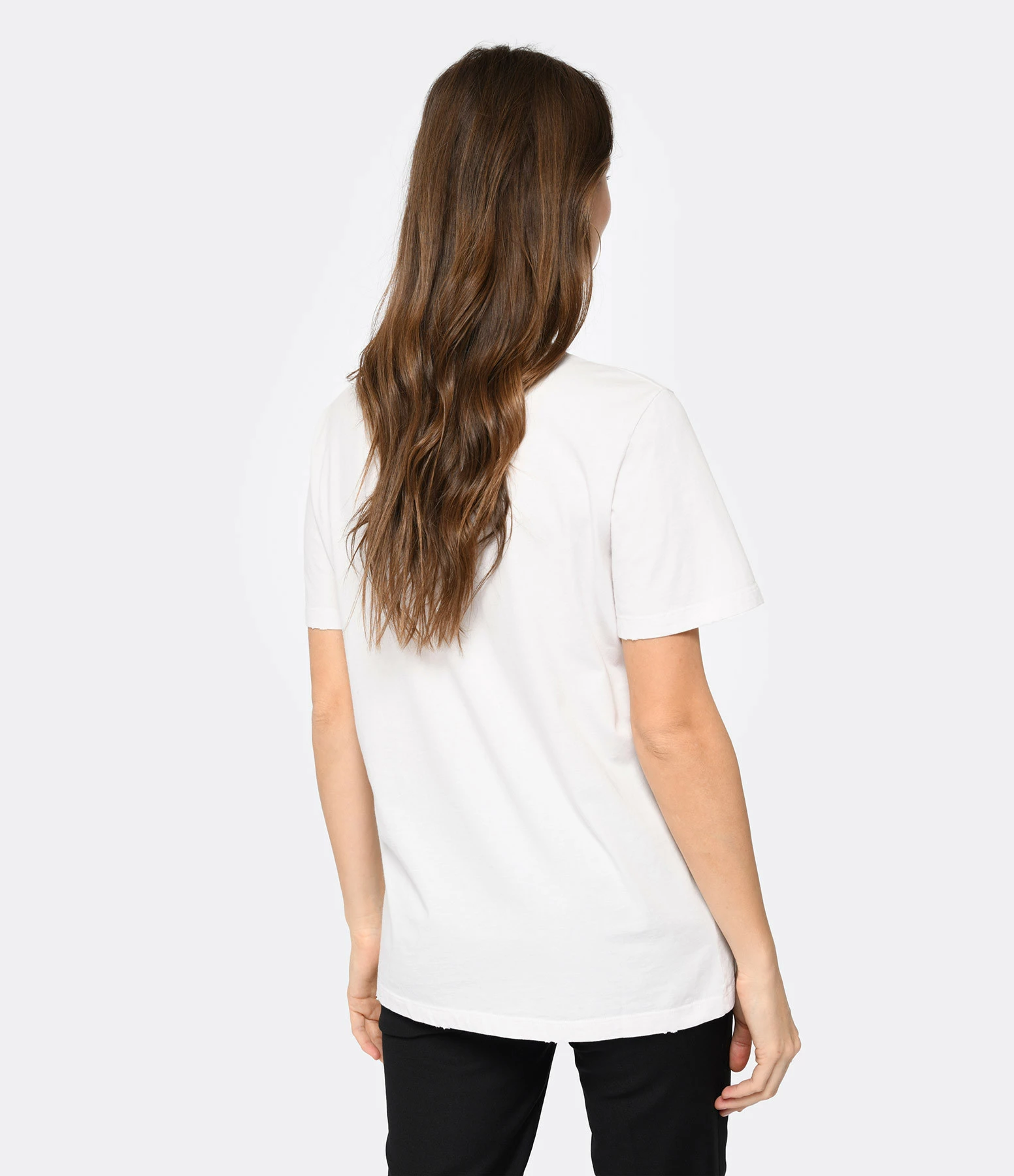 Golden Goose Tee-shirt Golden Coton Blanc Vintage – Image 5