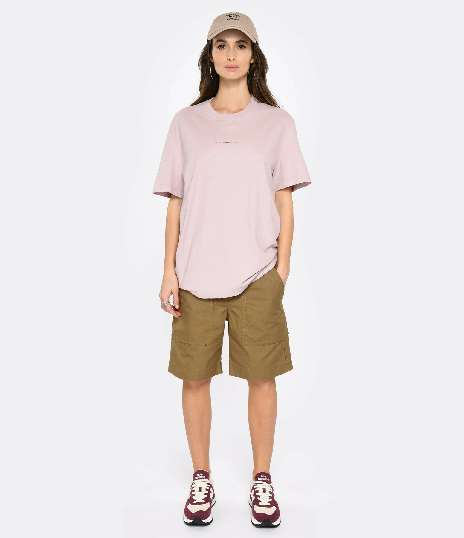 Golden Goose Tee-shirt Journey Homme Coton Rose Shadow – Image 4