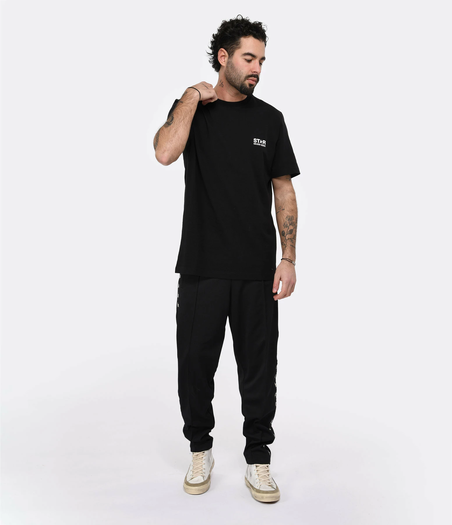 Golden Goose Jogging Homme Doro Étoile Noir Blanc – Image 3