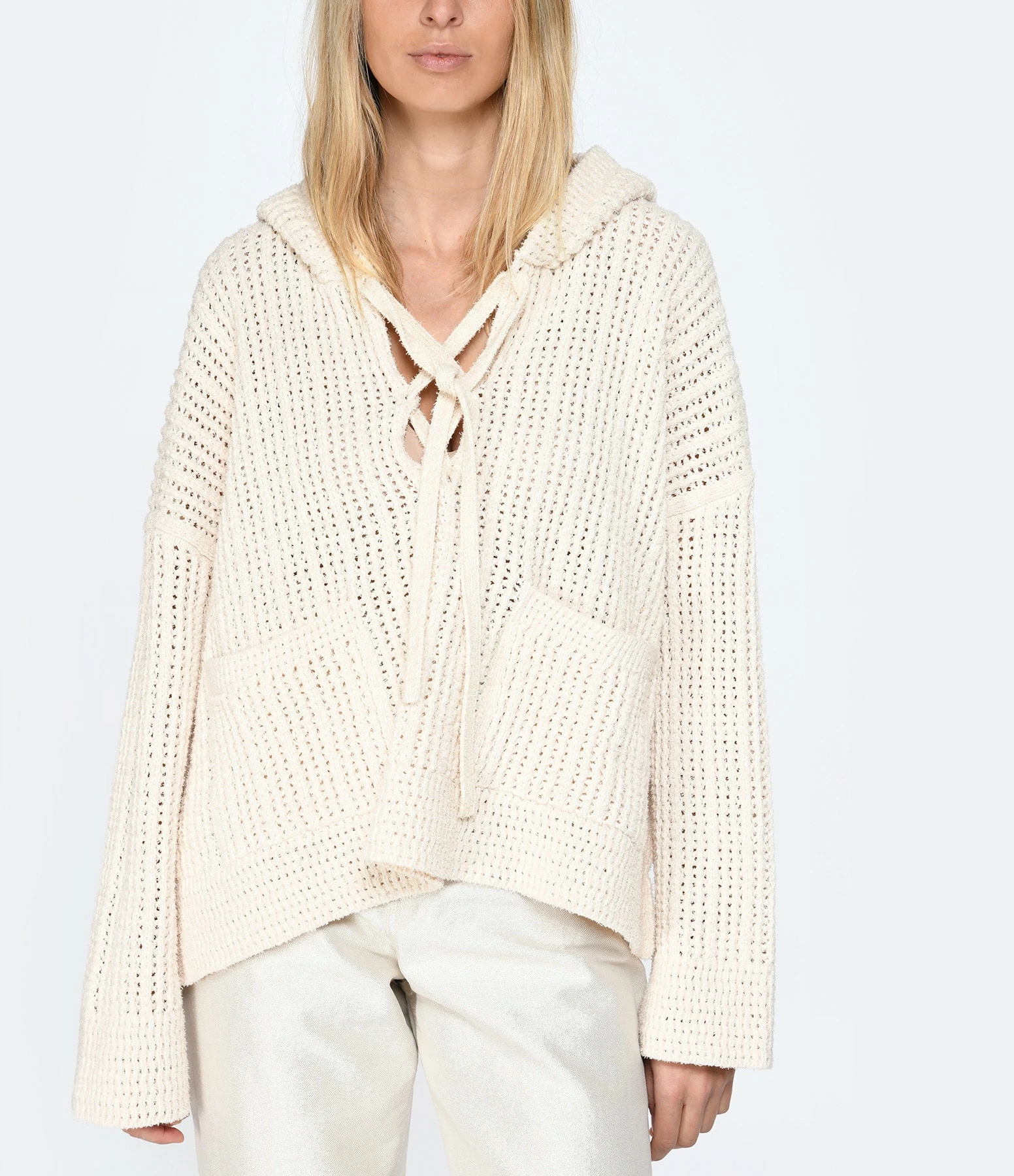 Golden Goose Sweatshirt Hoodie Journey Coton Beige – Image 3
