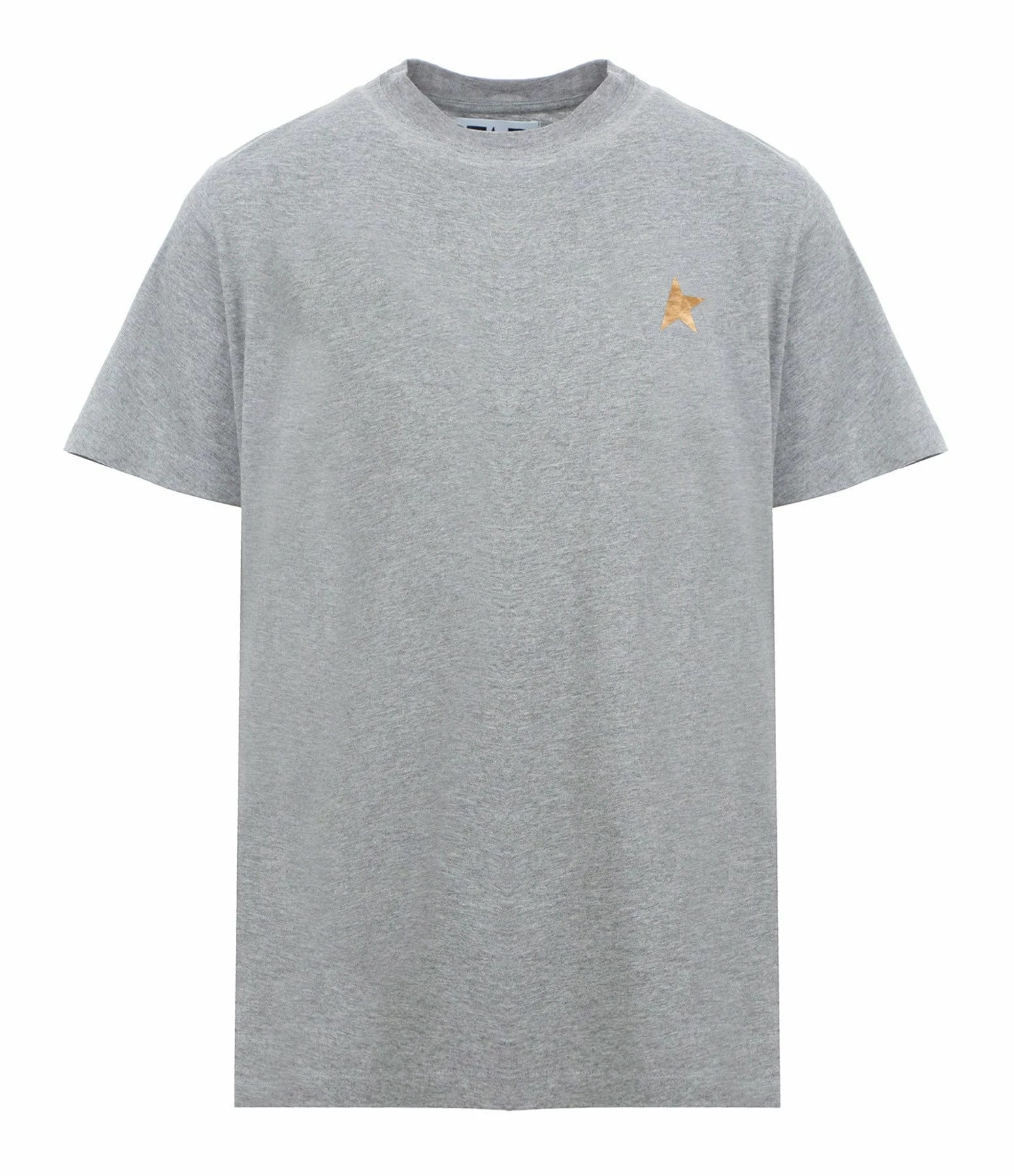 Golden Goose Tee-shirt Étoile Coton Gris Doré