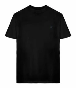 Golden Goose Tee-shirt Étoile Coton Noir