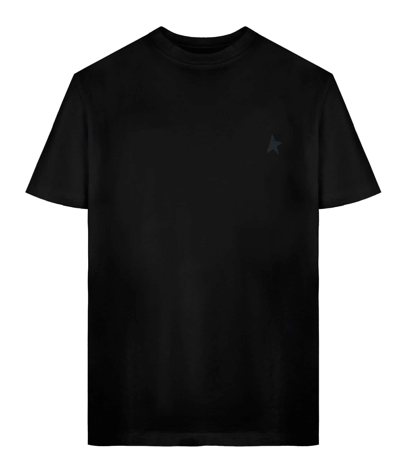 Golden Goose Tee-shirt Étoile Coton Noir
