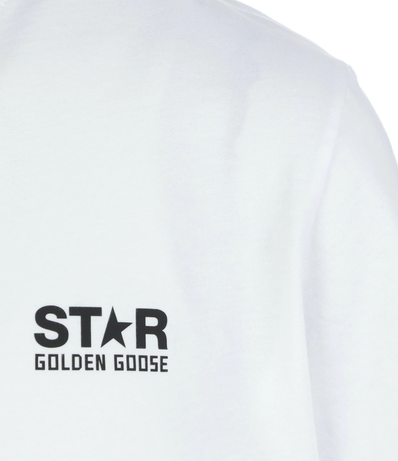 Golden Goose Tee-shirt Big Star Coton Blanc Noir – Image 3