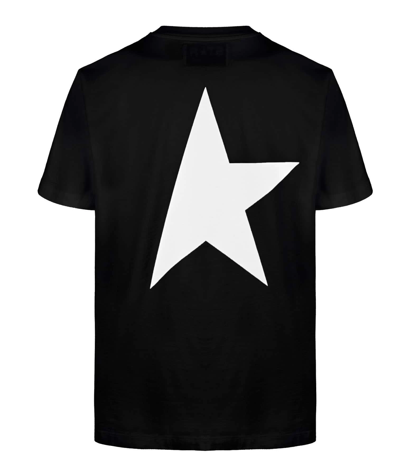 Golden Goose Tee-shirt Big Star Homme Coton Noir Blanc – Image 2