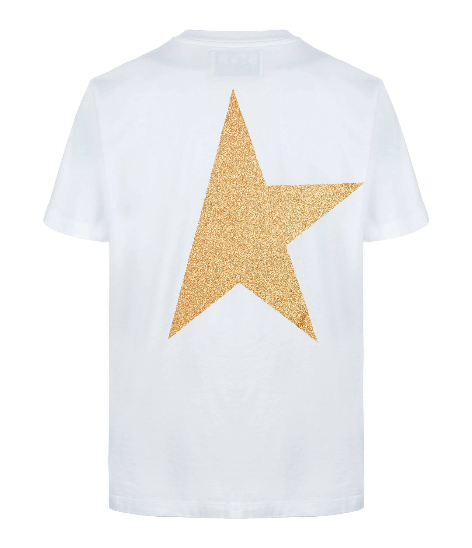 Golden Goose Tee-shirt Homme Big Star Coton Blanc Doré – Image 2