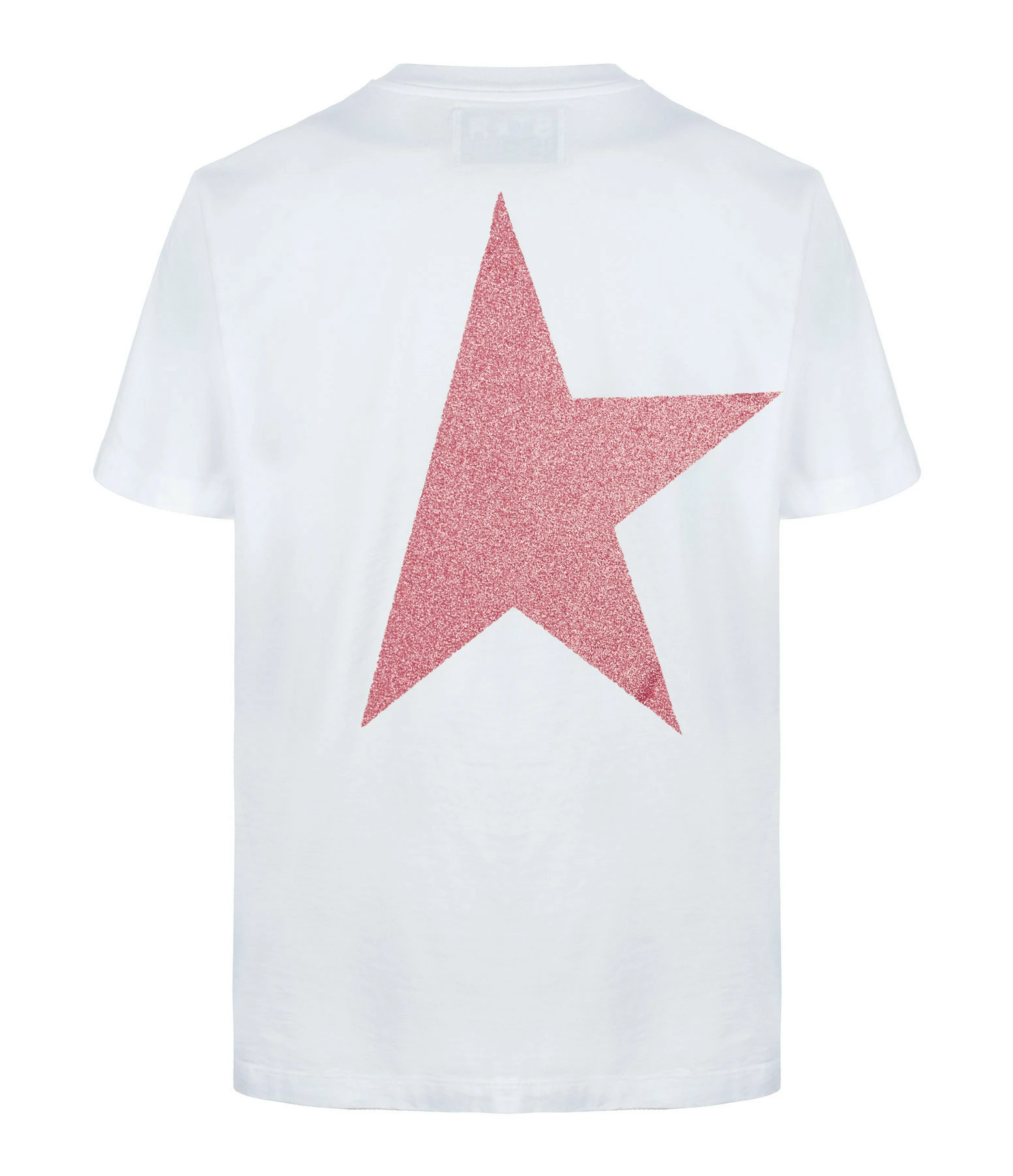 Golden Goose Tee-shirt Big Star Coton Blanc Rose – Image 2