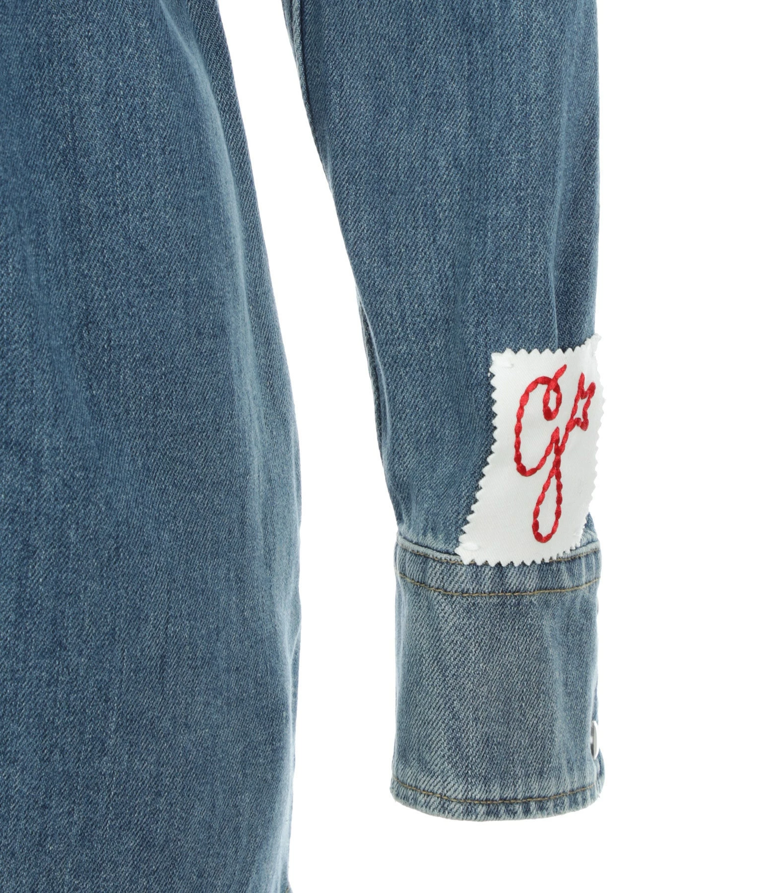 Golden Goose Robe Chemise Golden Denim Bleu – Image 3