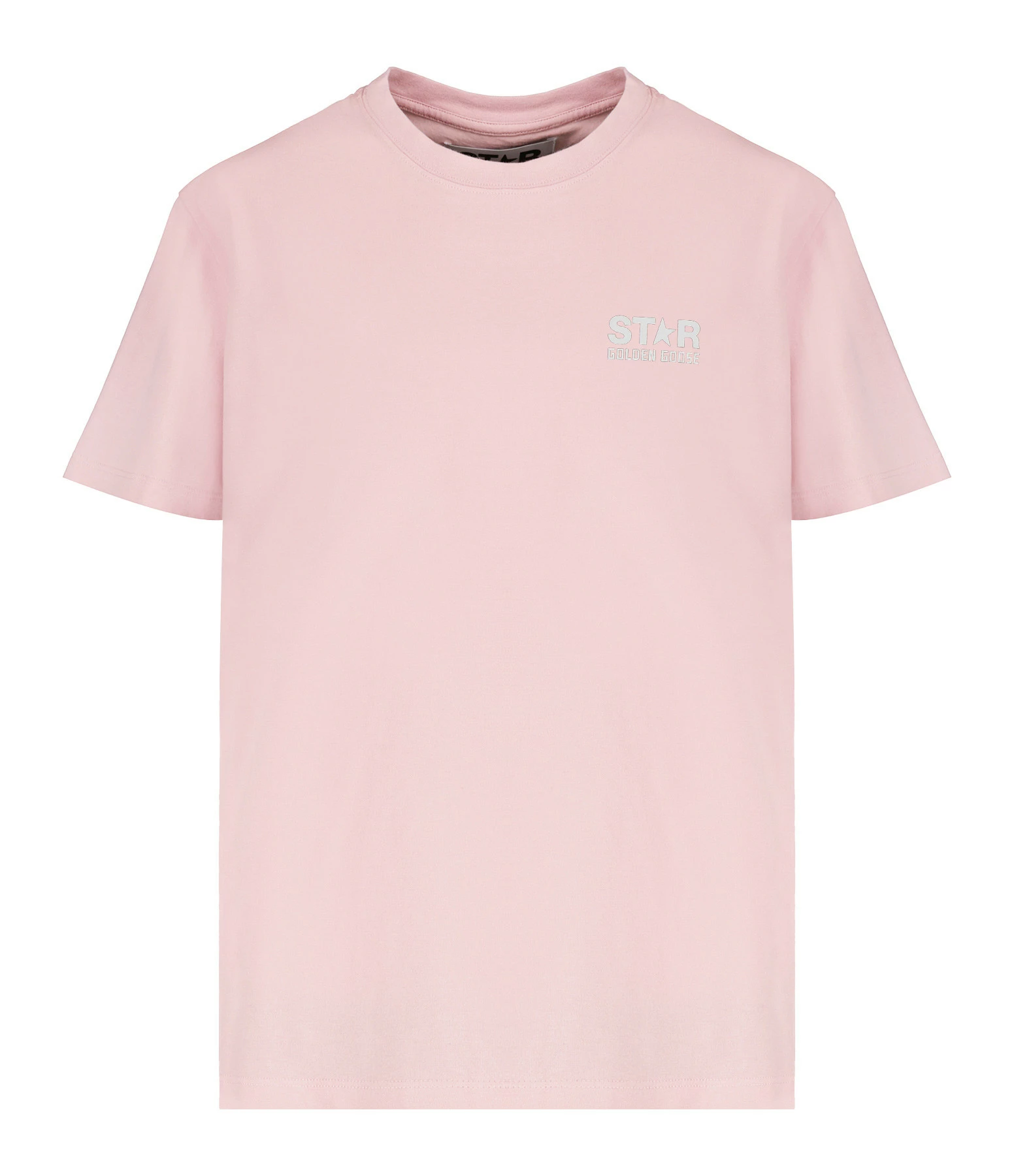 Golden Goose Tee-shirt Star Homme Coton Rose