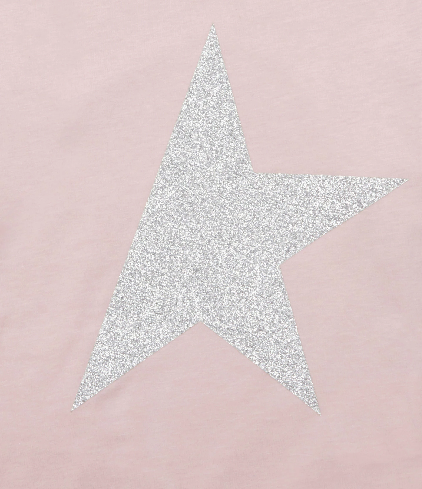 Golden Goose Tee-shirt Enfant Star Manches Longues Coton Rose Argenté – Image 2