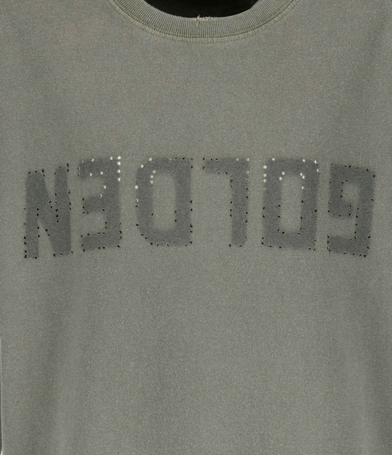 Golden Goose Tee-shirt Golden Homme Coton Olive 4 Golden Goose Tee-shirt Golden Homme Coton Olive – Image 2