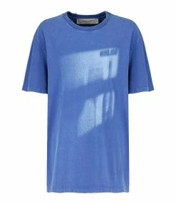 Golden Goose Tee-shirt Journey Homme Coton Bleu