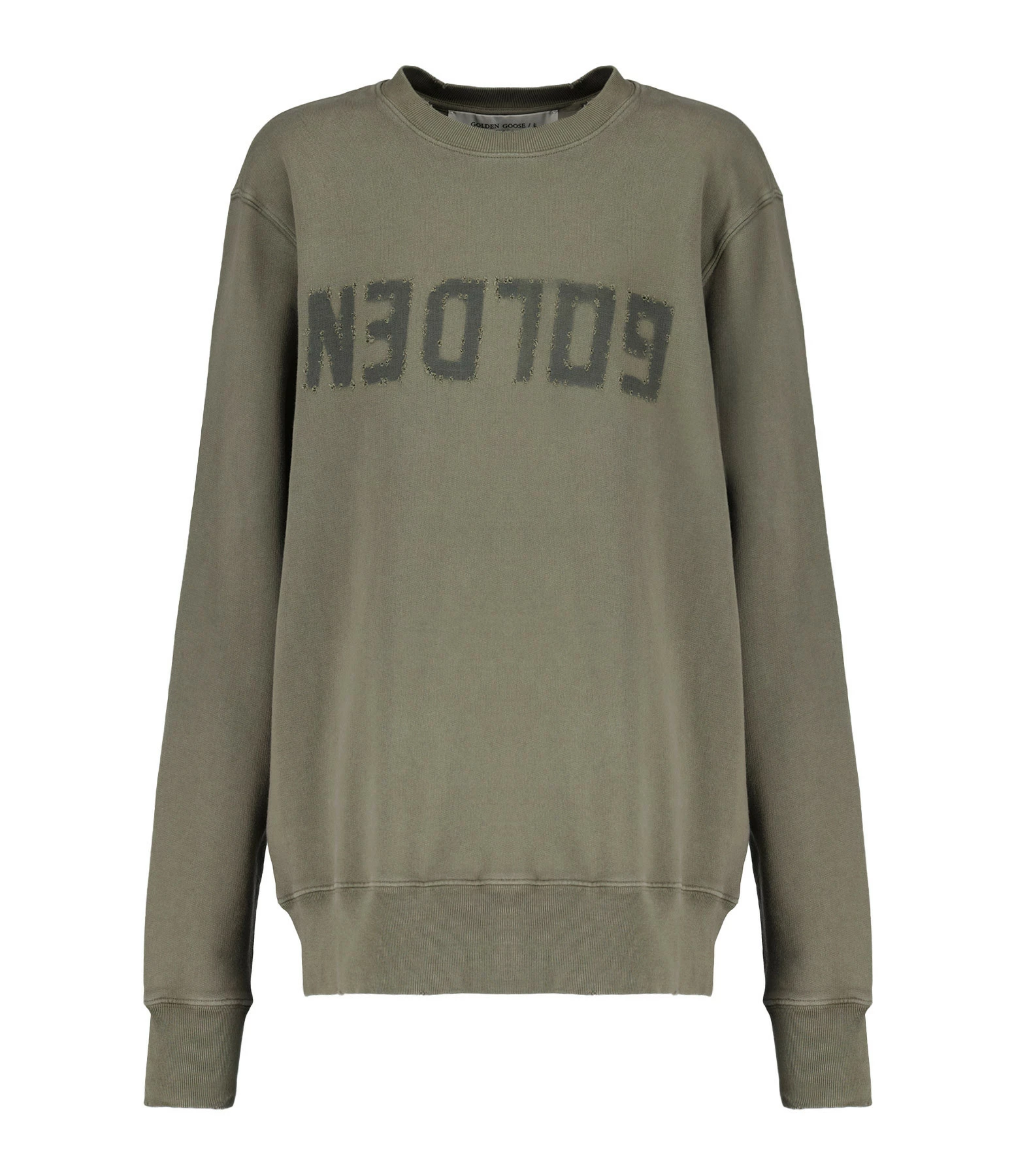 Golden Goose Sweatshirt Golden Homme Coton Olive