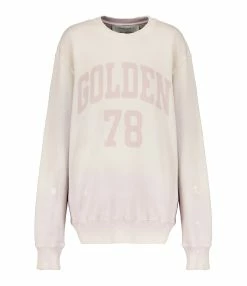 Golden Goose Sweatshirt Journey Homme Coton Rose