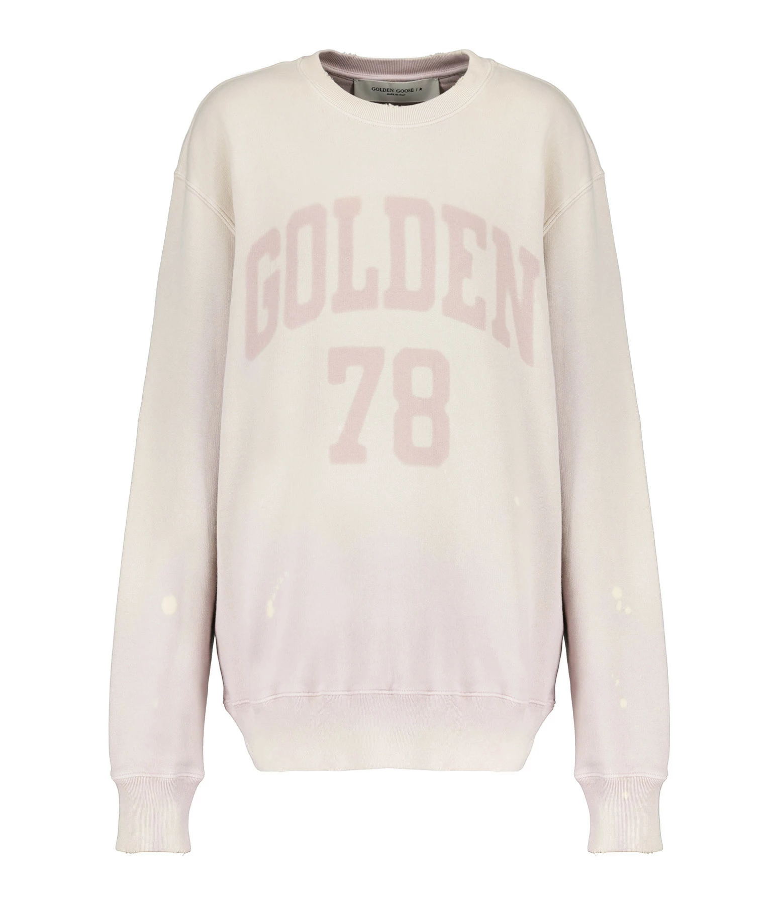 Golden Goose Sweatshirt Journey Homme Coton Rose