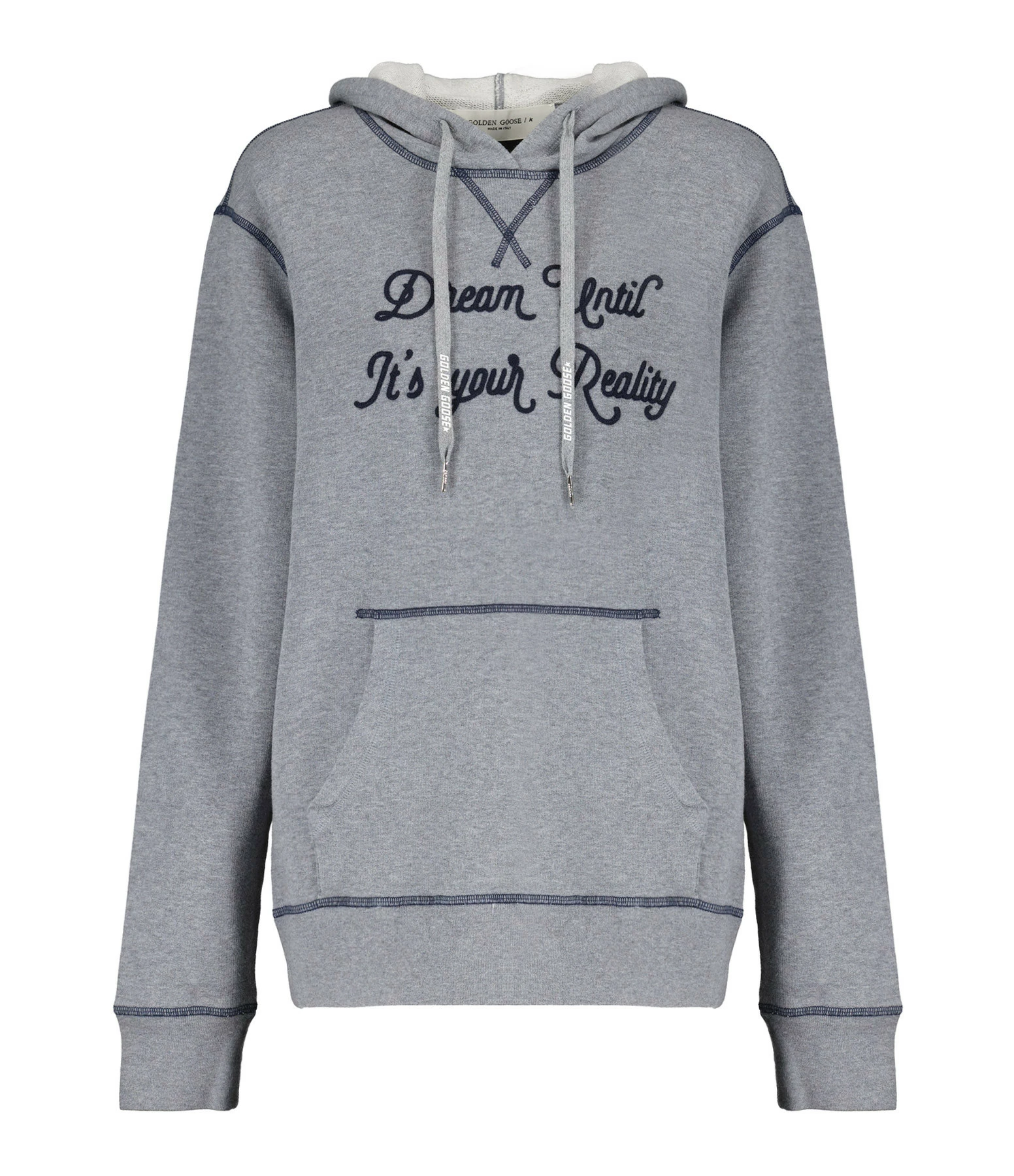 Golden Goose Sweatshirt Hoodie Journey Homme Coton Gris 3 Golden Goose Sweatshirt Hoodie Journey Homme Coton Gris
