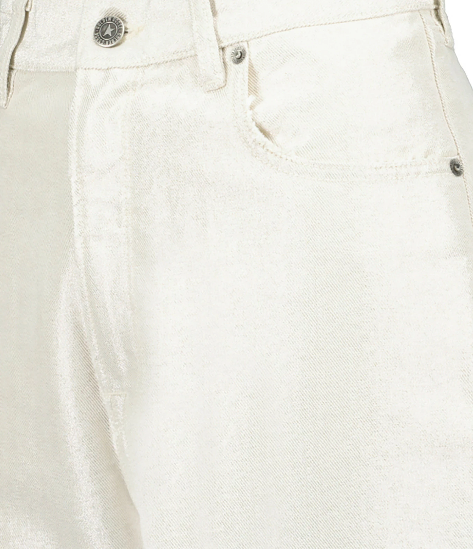 Golden Goose Jean Journey Coton Écru Doré – Image 2