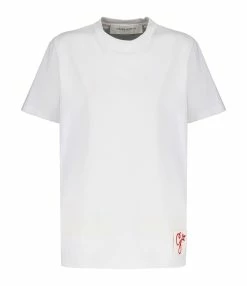 Golden Goose Tee-shirt Golden Coton Blanc Vintage