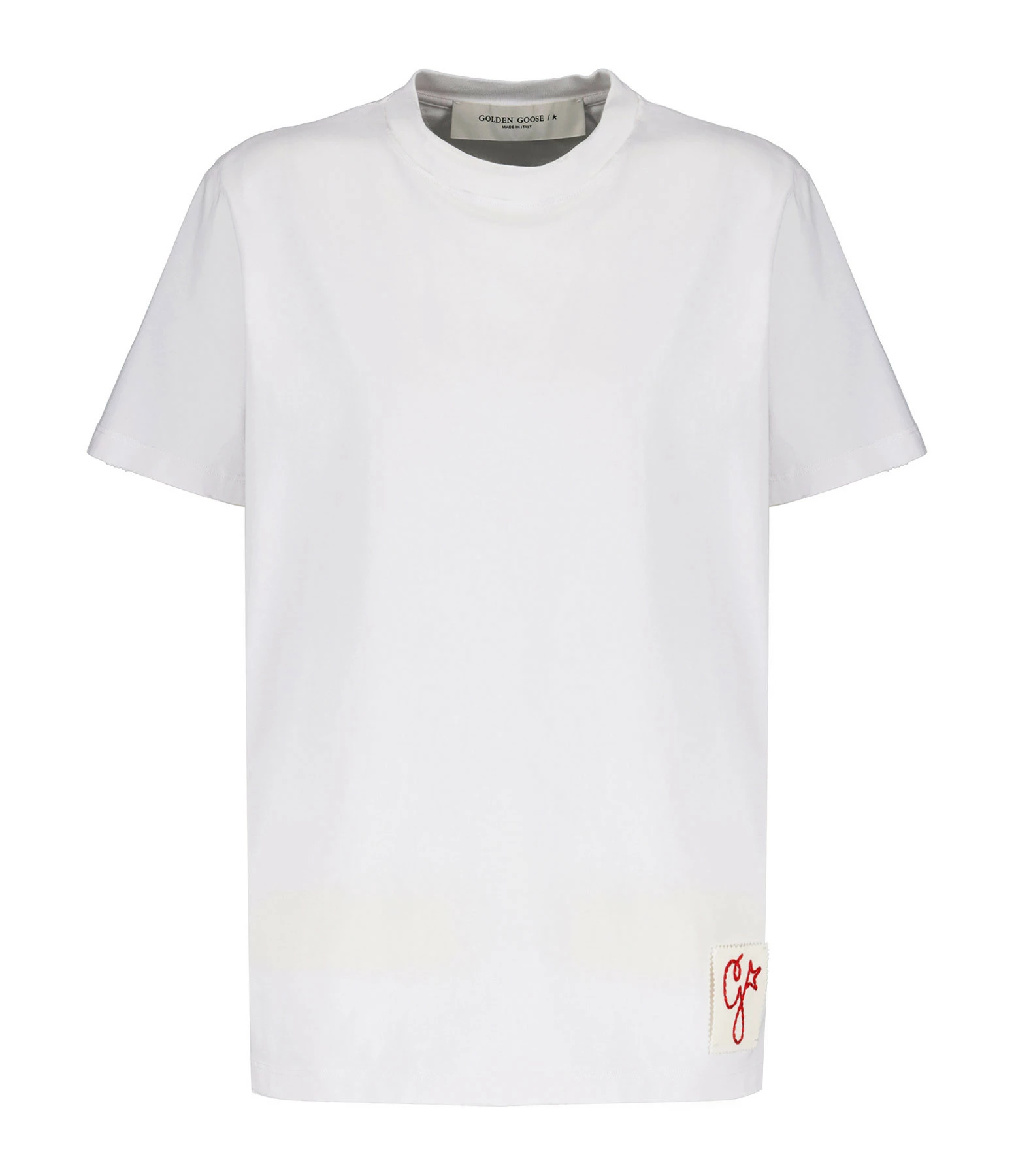 Golden Goose Tee-shirt Golden Coton Blanc Vintage