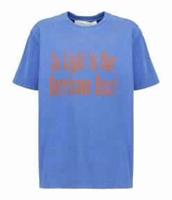 Golden Goose Tee-shirt Journey Regular Coton Bleu