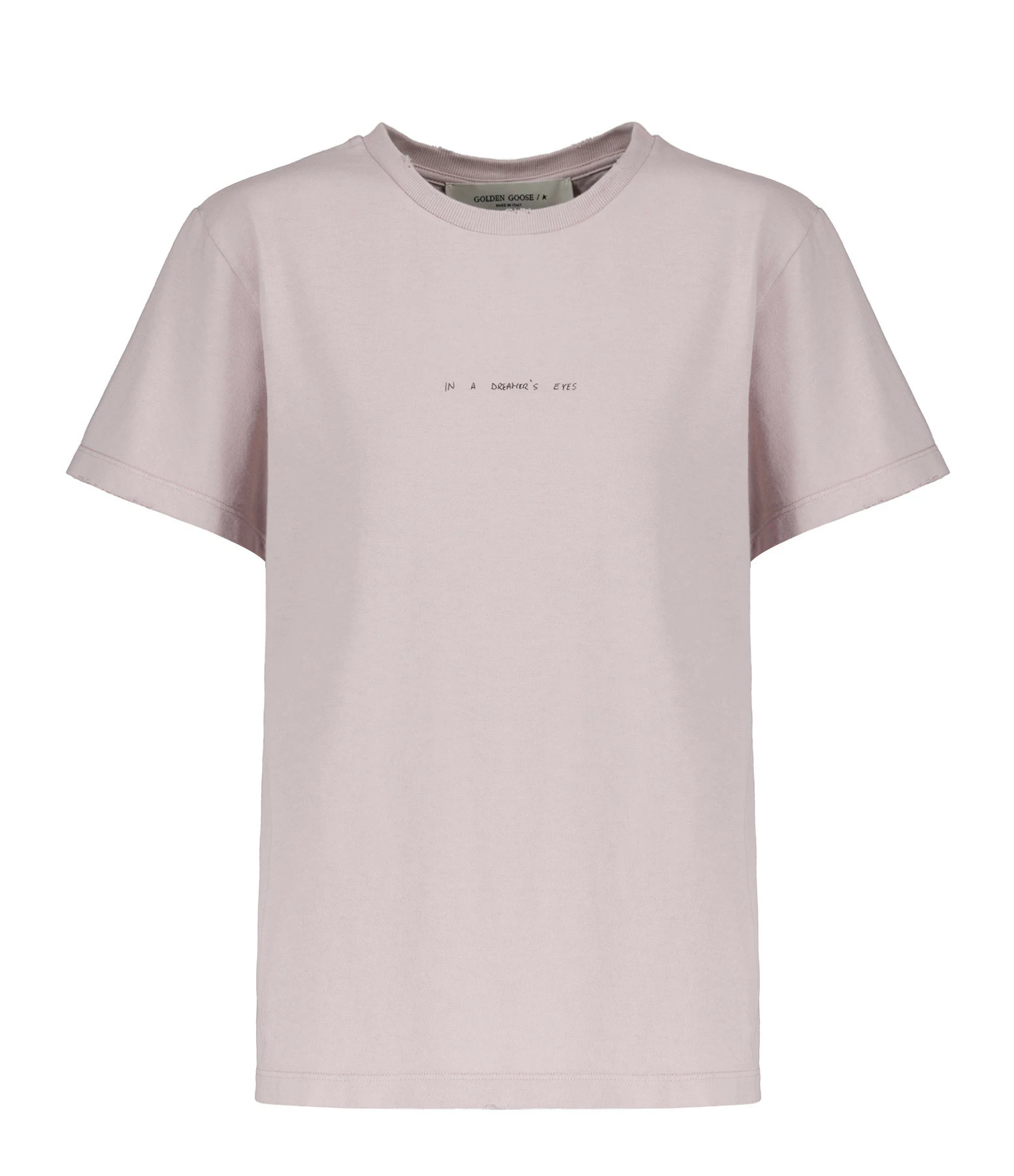 Golden Goose Tee-shirt Journey Homme Coton Rose Shadow
