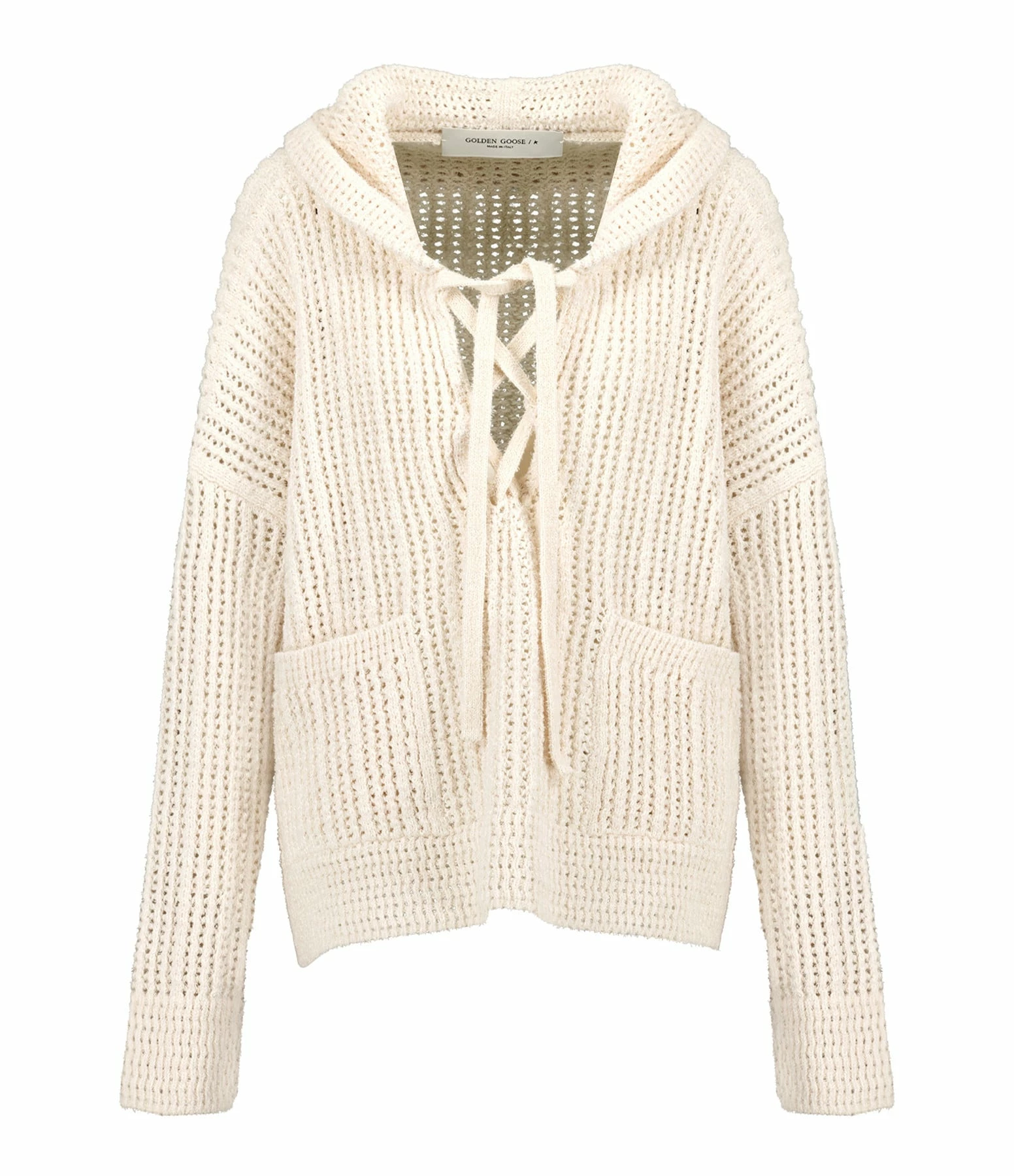 Golden Goose Sweatshirt Hoodie Journey Coton Beige