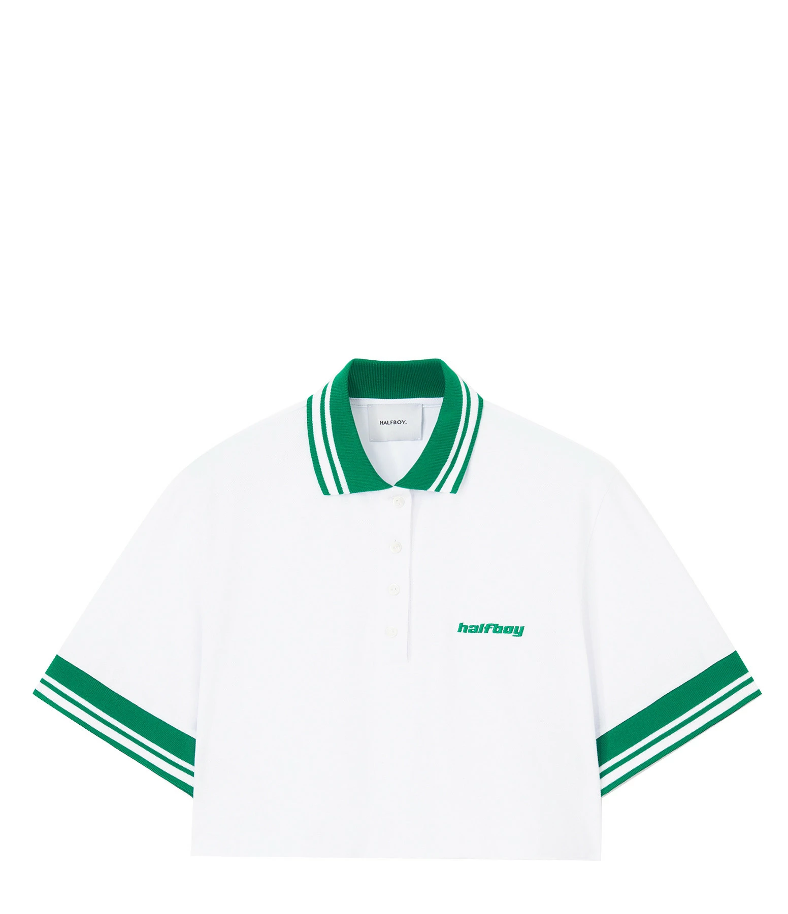 HALFBOY Polo Coton Blanc