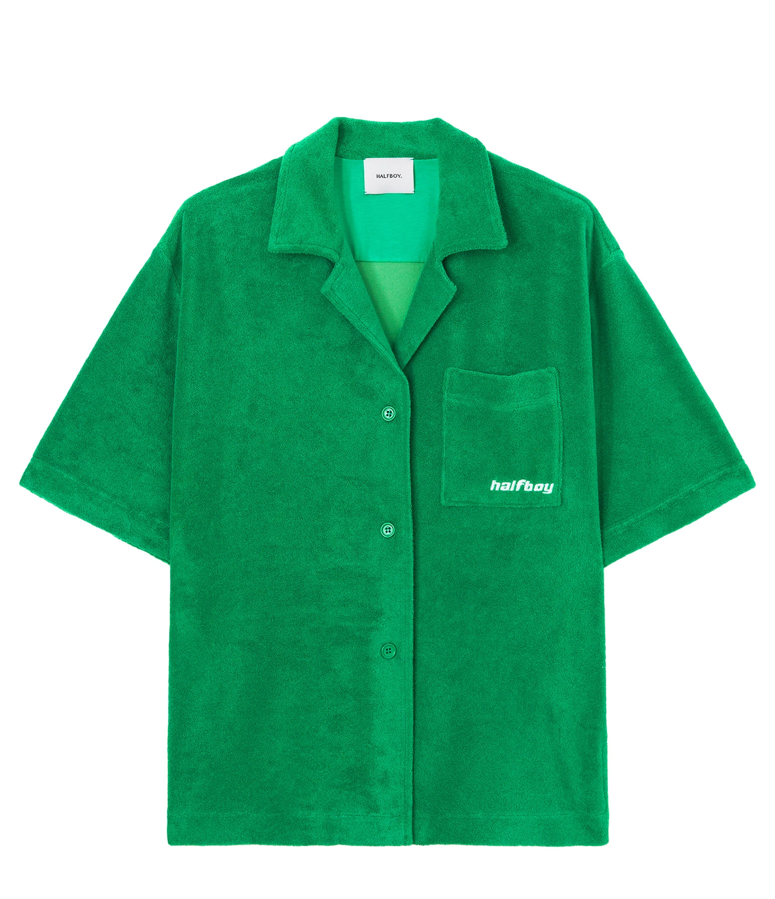 HALFBOY Chemise Coton Vert