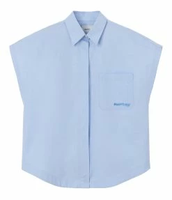 HALFBOY Chemise Sans Manches Coton Baby Blue