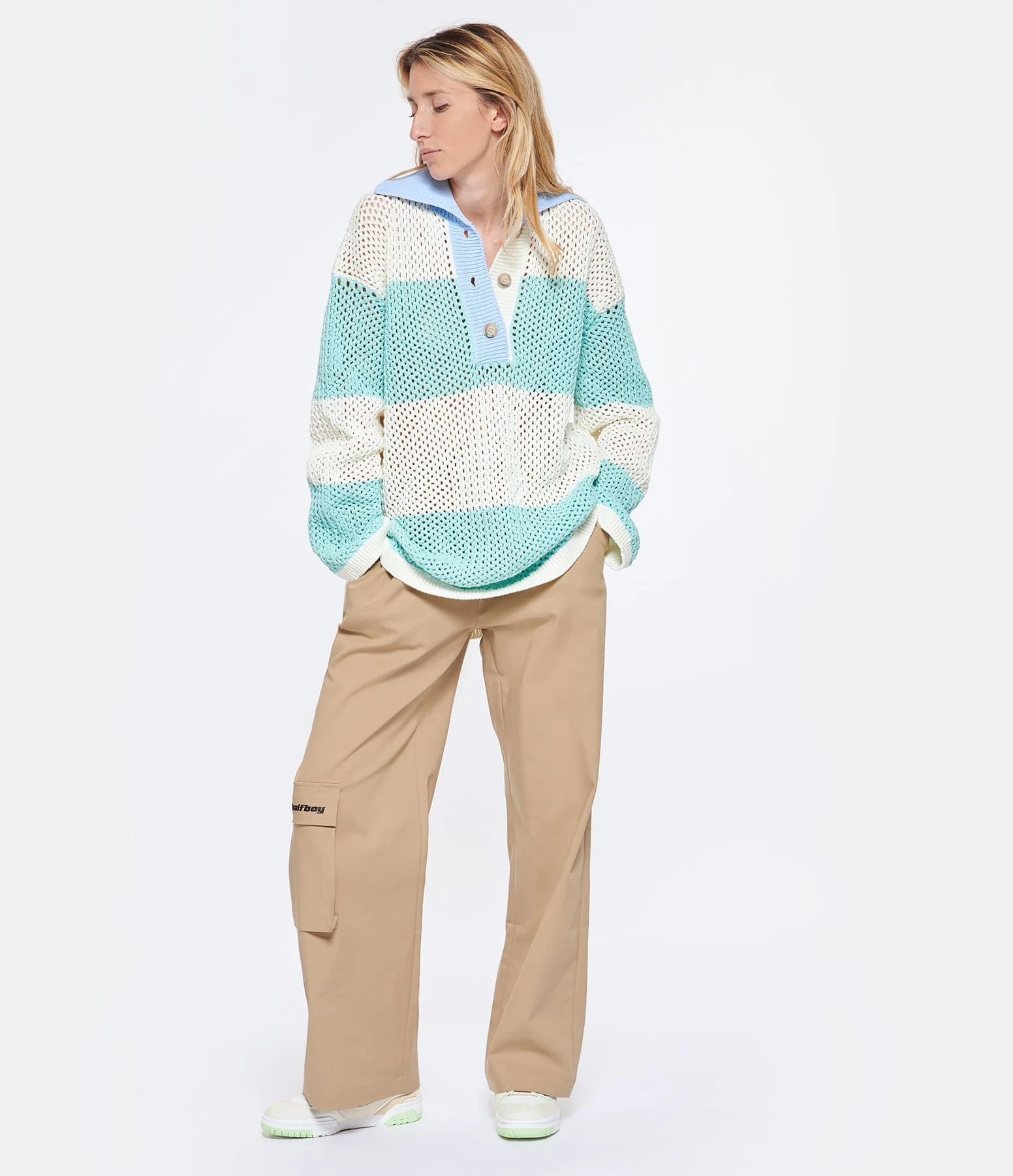 HALFBOY Pantalon Coton Beige – Image 7